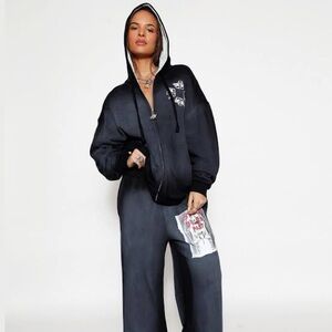 Boys Lie - Til Death Do Us Part - Coord Hoodie & Joggers Black - Size M/L & L
